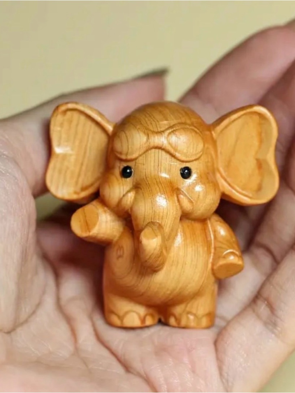 Handcrafted Wooden Elephant  - Decorative Figurine